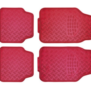 Juego alfombras en PVC ALU-LOOK rojo